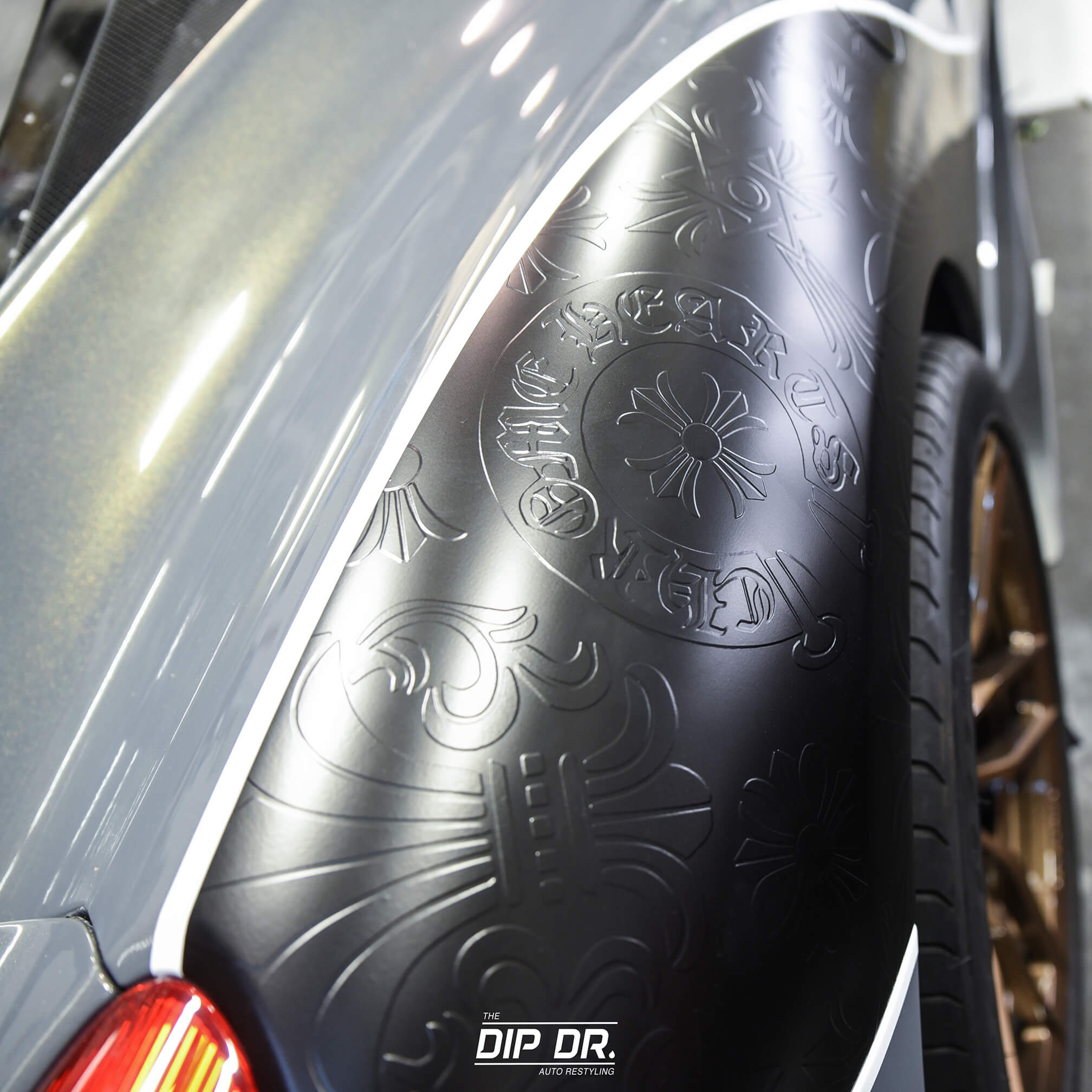 Ferrari 458 – Liquid Wrap Chrome Hearts Wheels | The Dip Dr.